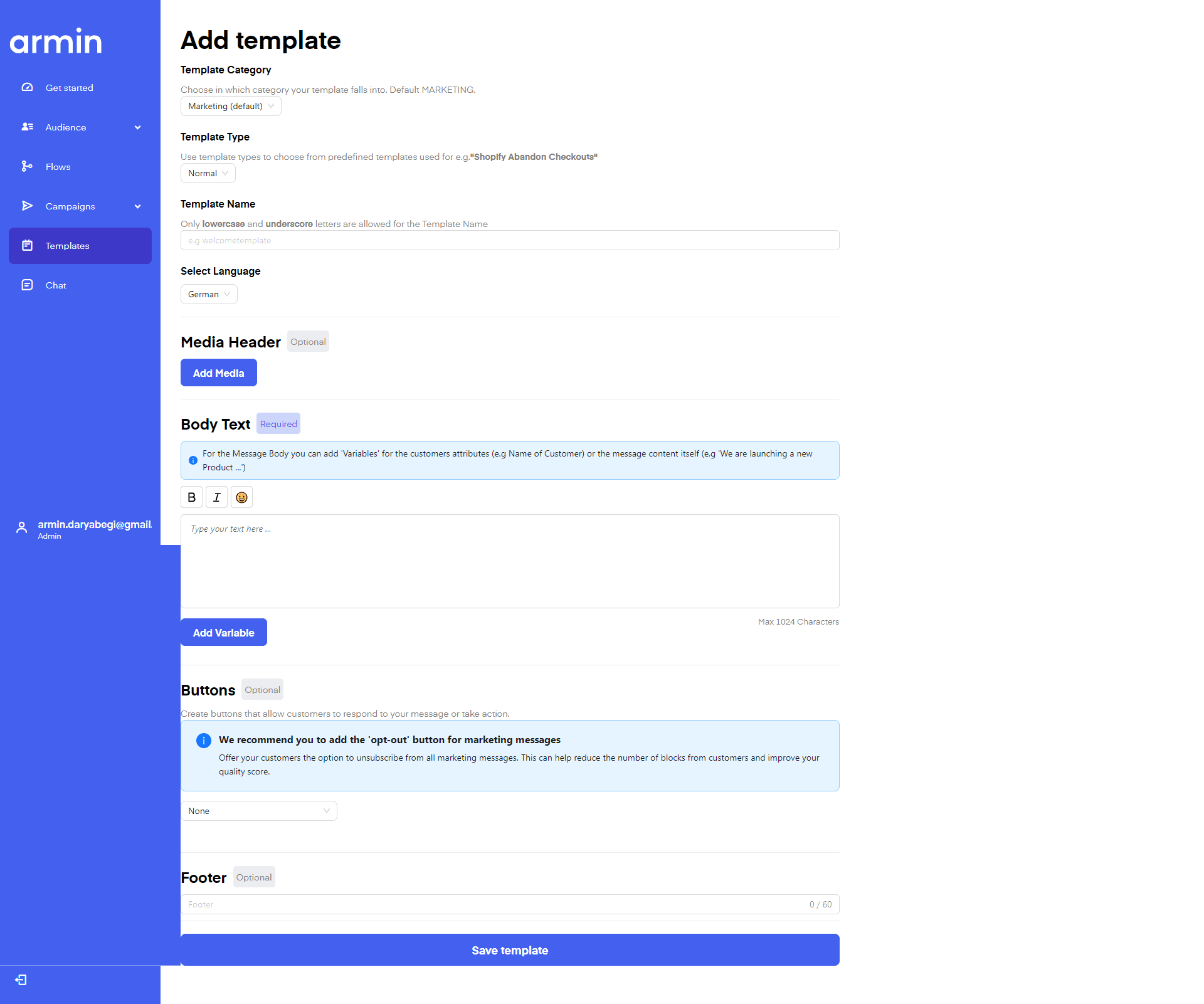 Create WhatsApp Campaigns Chatarmin Chatarmin