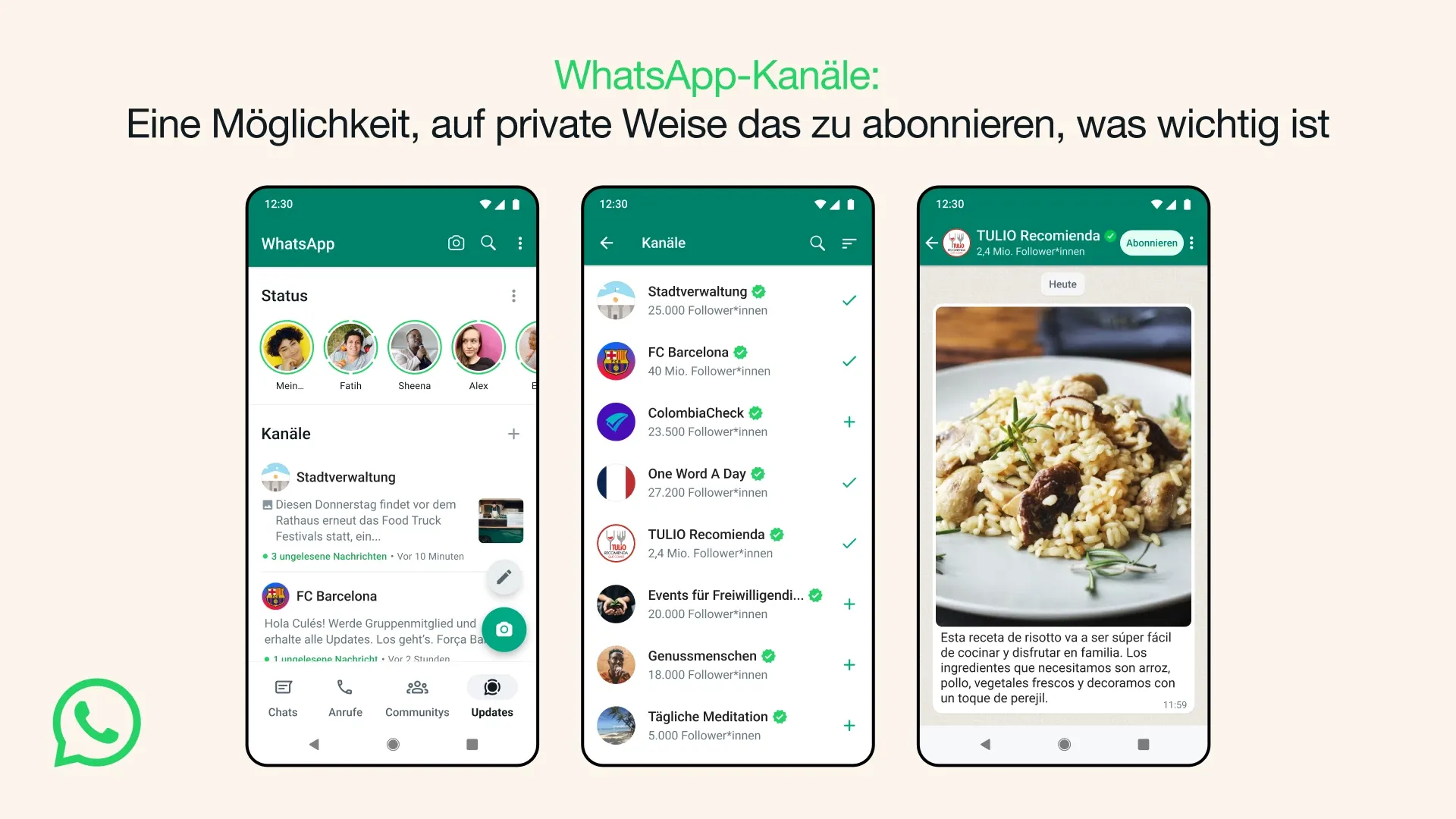 WhatsApp-Kanäle sind quasi das skalierbare WhatsApp-Gruppen-Feature.